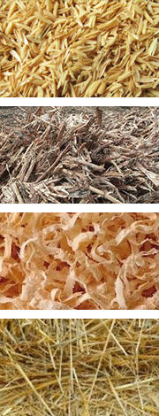 農(nóng)作物原料如麥桿、稻桿、玉米秸稈、稻殼、花生殼和其它農(nóng)作物